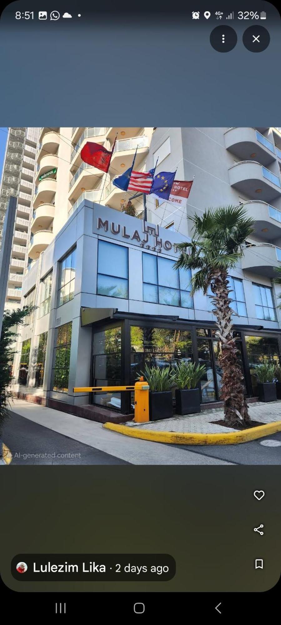 Mulaj Hotel تيرانا المظهر الخارجي الصورة